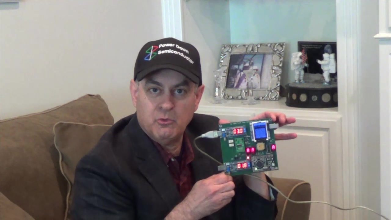 David Huffman holding an LPP board